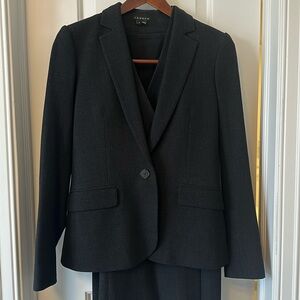 Theory Minidress Suit Set Dark Gray - Size 4